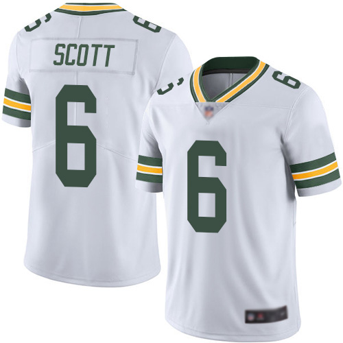 Green Bay Packers Limited White Men #6 Scott J K Road Jersey Nike NFL Vapor Untouchable